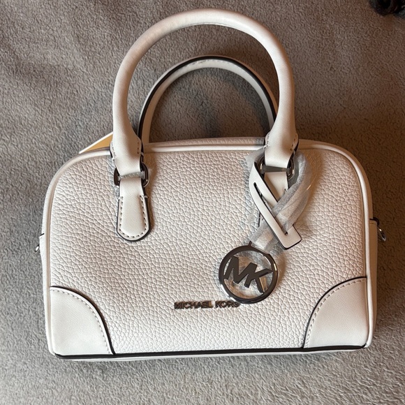 Michael Kors Handbags - Michael Kors White Leather Satchel